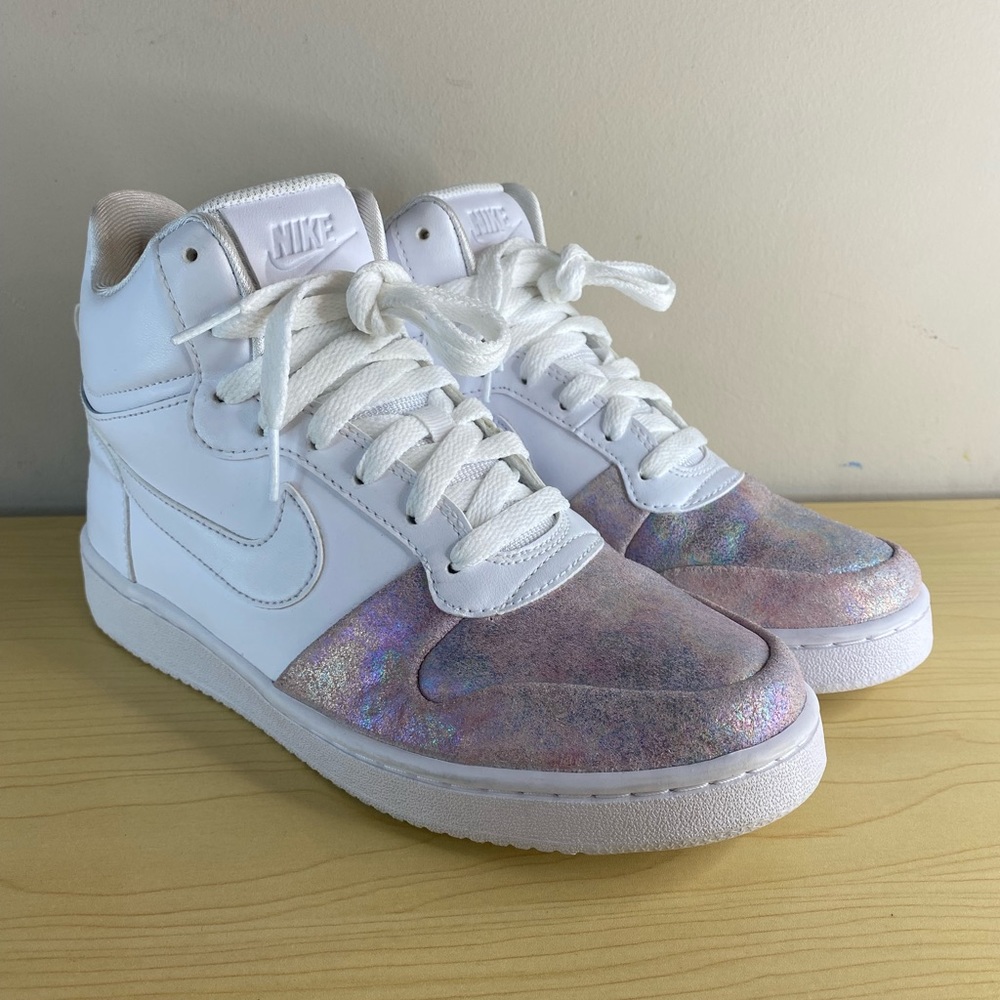 NIKE Court Borough Mid Premium White Rose